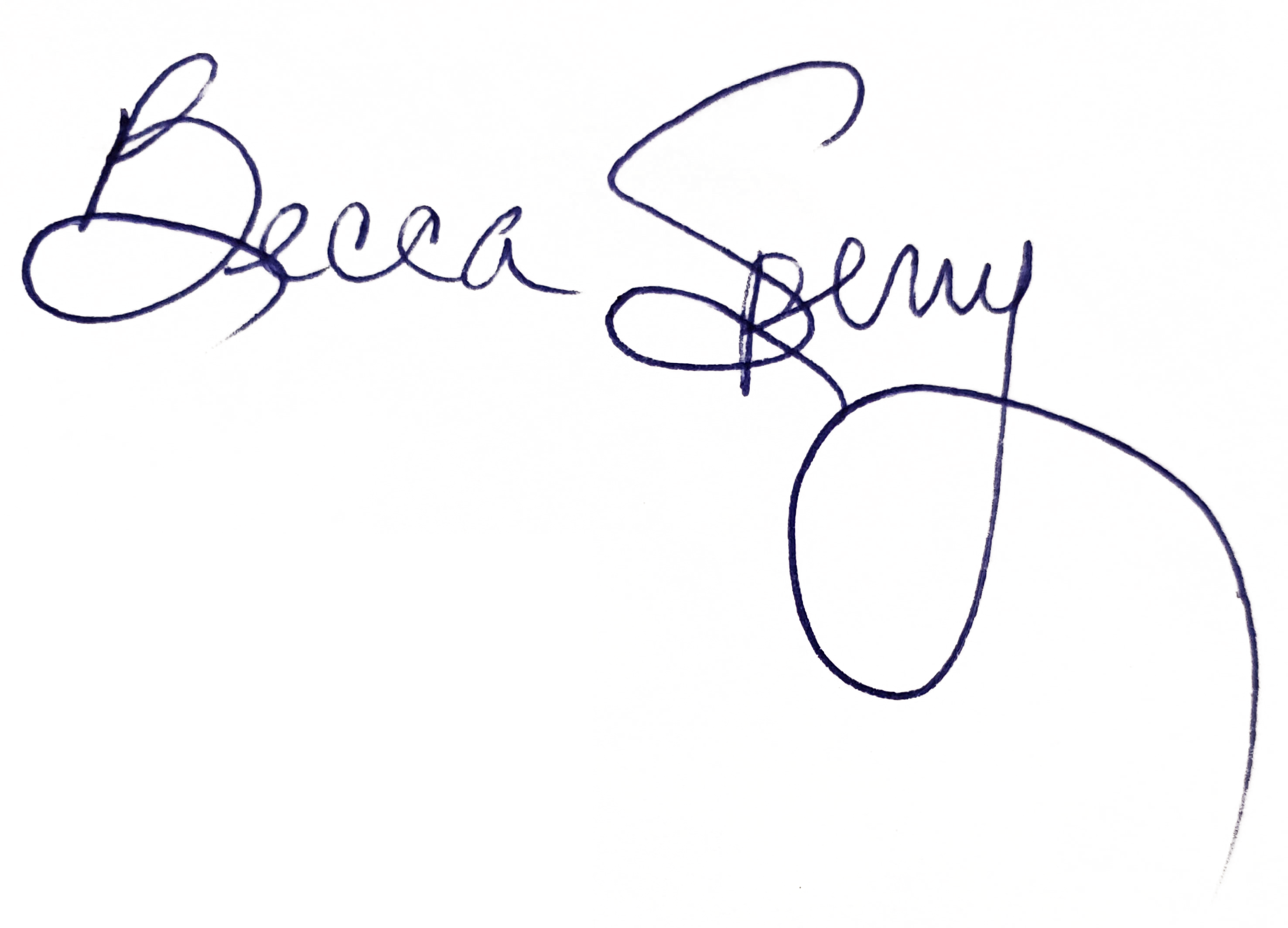 Becca Sperry's signature.