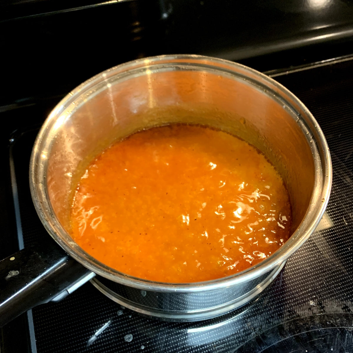 Honey Buffalo Sauce in a Saucepan.